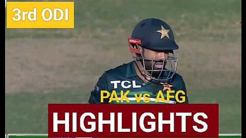 Pakistan vs Afghanistan highlights 2023 | Match 03 |