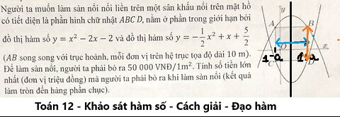 Người ta muốn làm sàn nổi nối liền trên một sân khấu nổi trên mặt hồ có tiết diện là phần hình