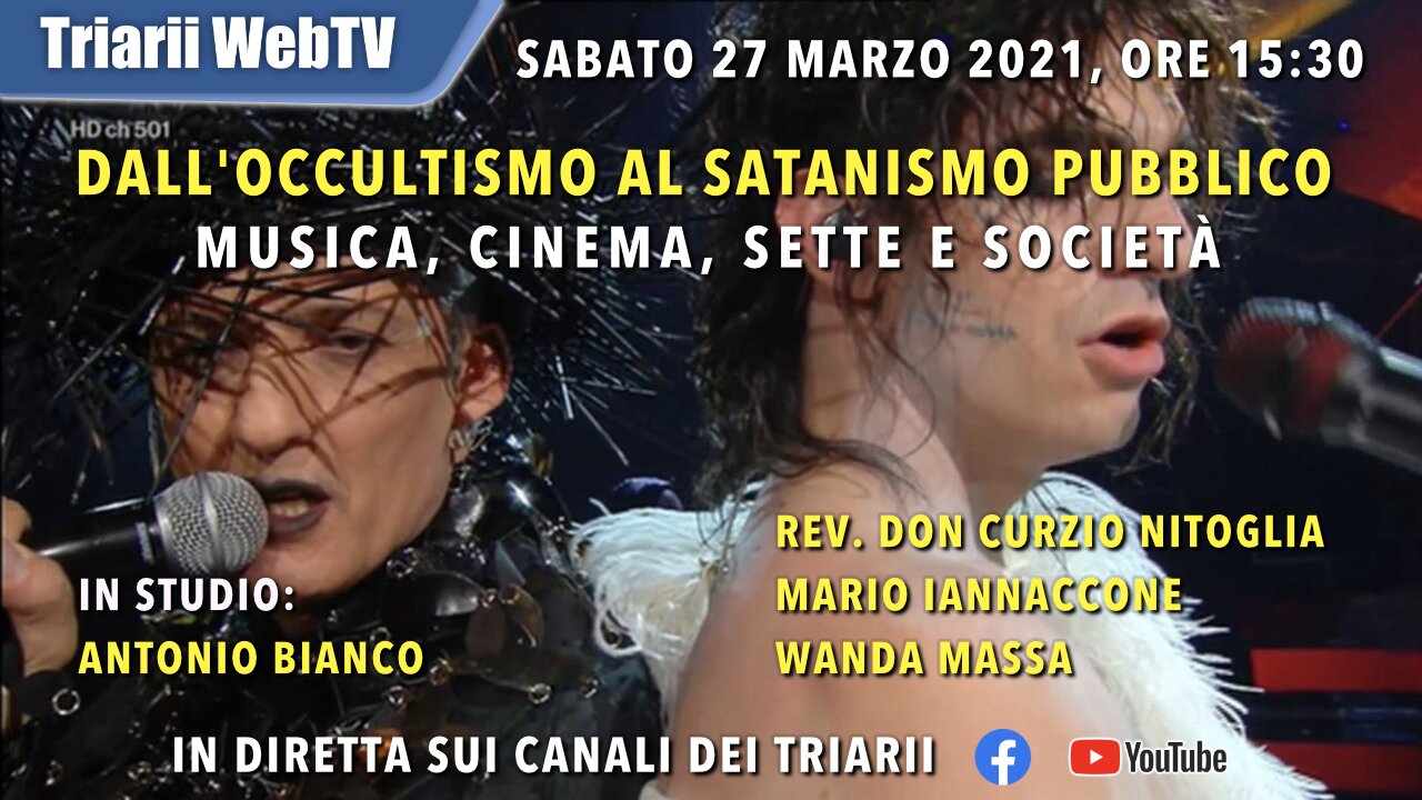 DALL’OCCULTISMO AL SATANISMO PUBBLICO MUSICA, CINEMA, SETTE E SOCIETÀ