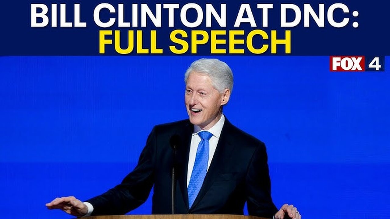 Bill Clinton full speech at 2024 DNC (Aug. 21, 2024)