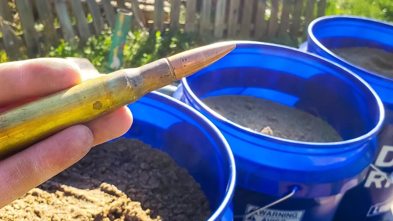 50BMG | How much sand to stop it???