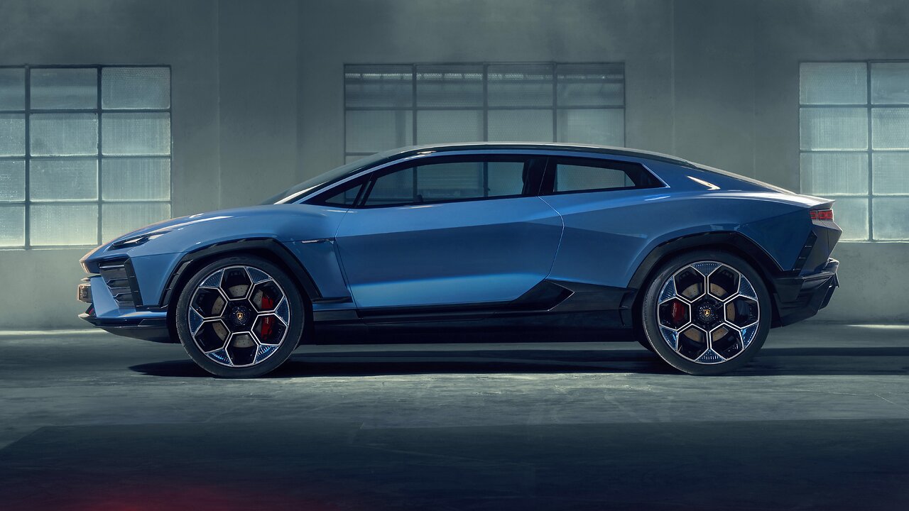 All new fully electric lamborghini lanzador concept 2028