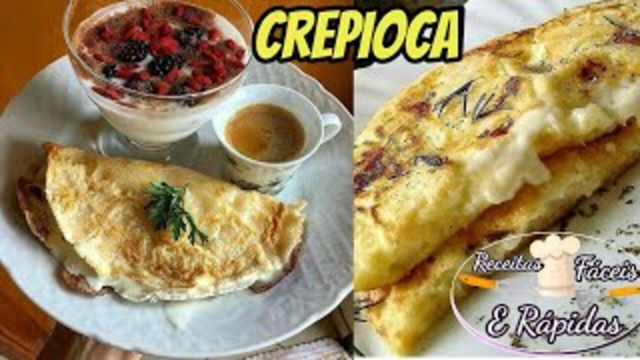 RECEITAS PARA EMAGRECER, CREPIOCA, UMA DAS MELHORES OPÇÕES PÓS TREINO