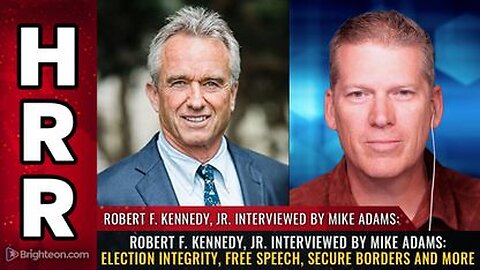 Robert F. Kennedy, Jr. interview - Election integrity, Free Speech, Secure Borders