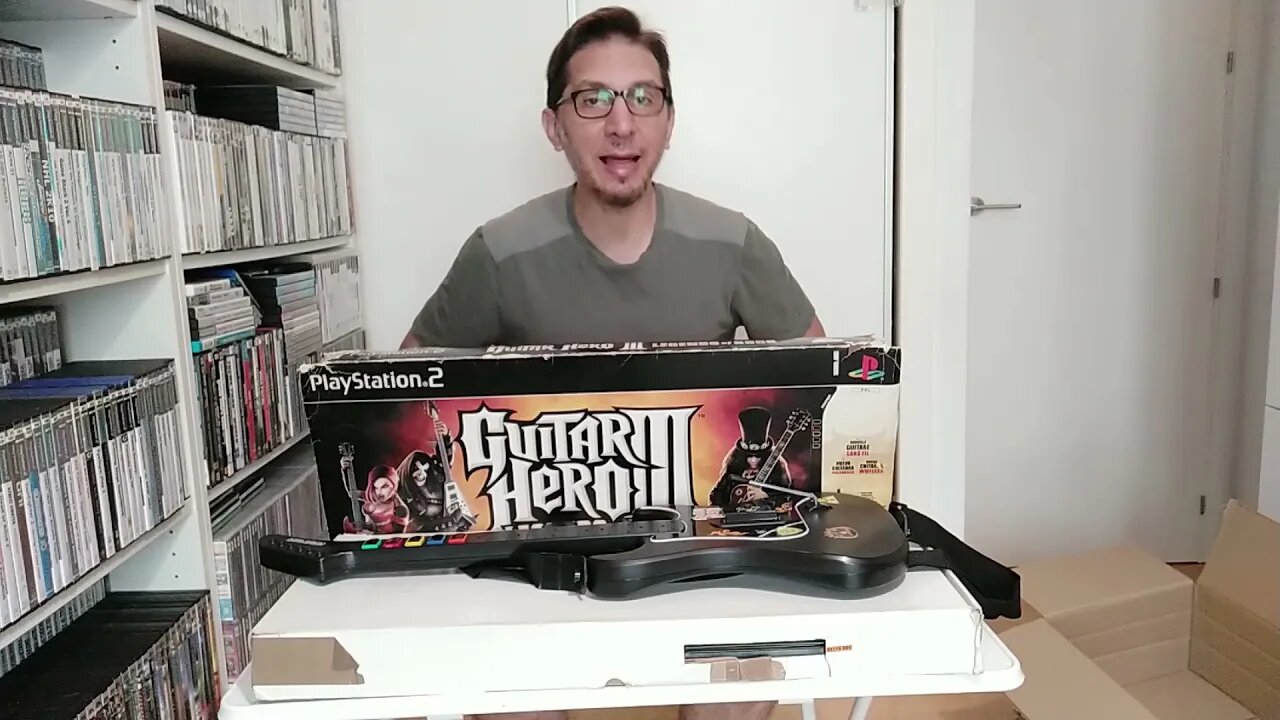 Caçada Gamer 109 - Pacote Guitar Hero 3 para PS2.