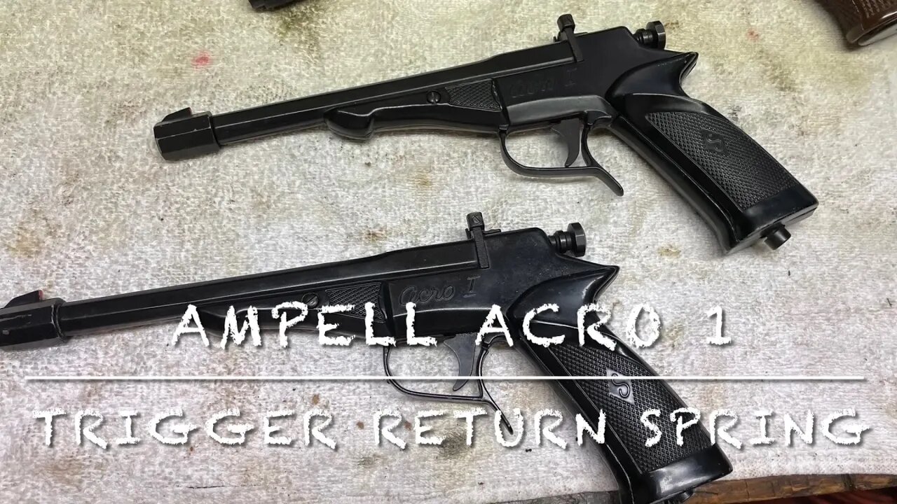 Ampell acro 1 trigger spring removal and installation co2 pellet or bb pistol