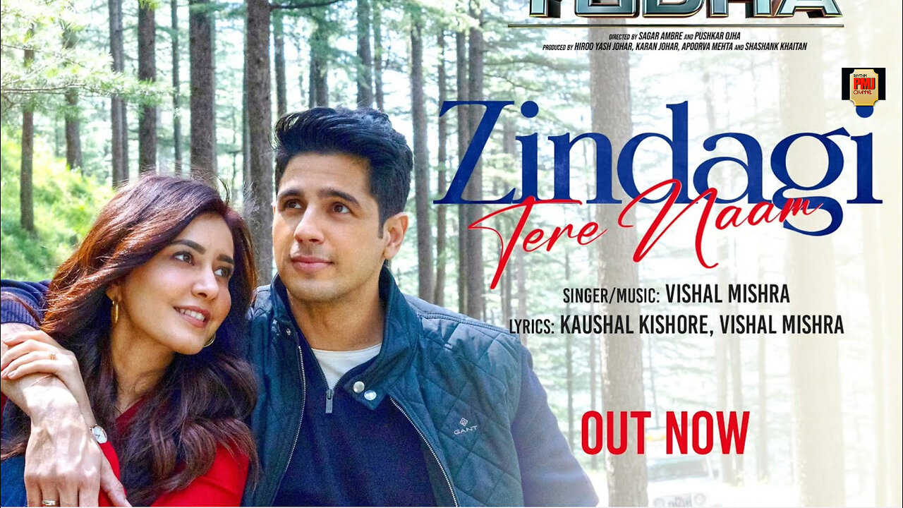 YODHA: Zindagi Tere Naam (Song) | Sidharth Malhotra, Raashii Khanna | Vishal Mishra