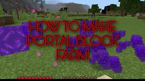 Minecraft Portal Block Farm