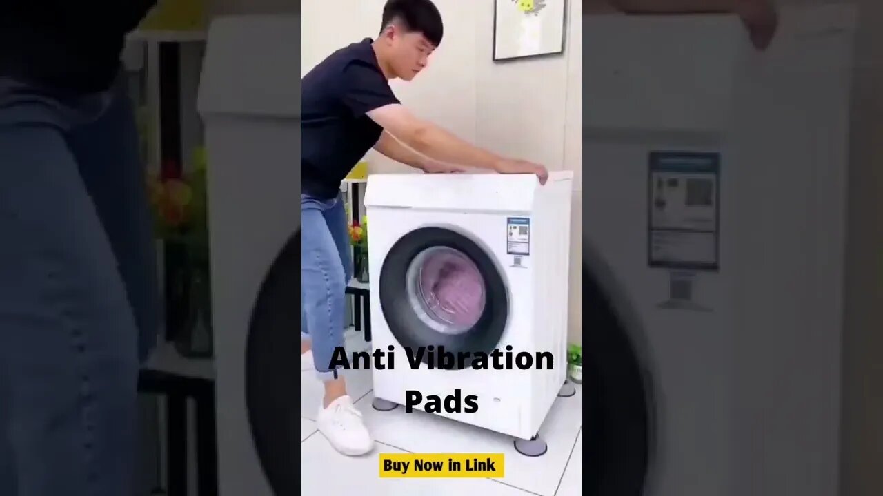 Washer Dryer Anti Vibration Pads with Suction Cup Feet #dryer #houseitems #usefulgadgets #household