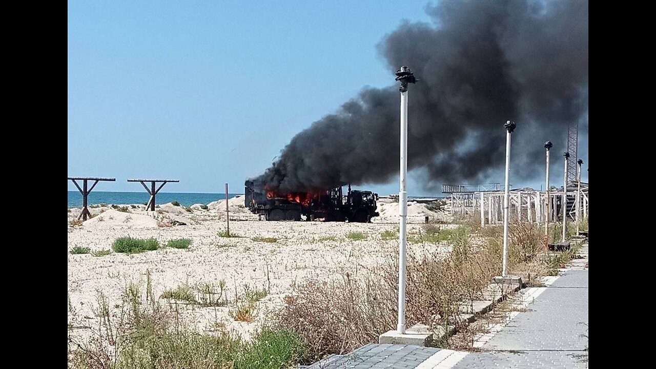 A photo has appeared of the destroyed mobile coastal radar "Predel-E"