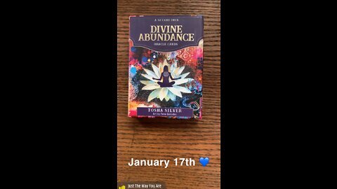 January 17th oracle card: worth