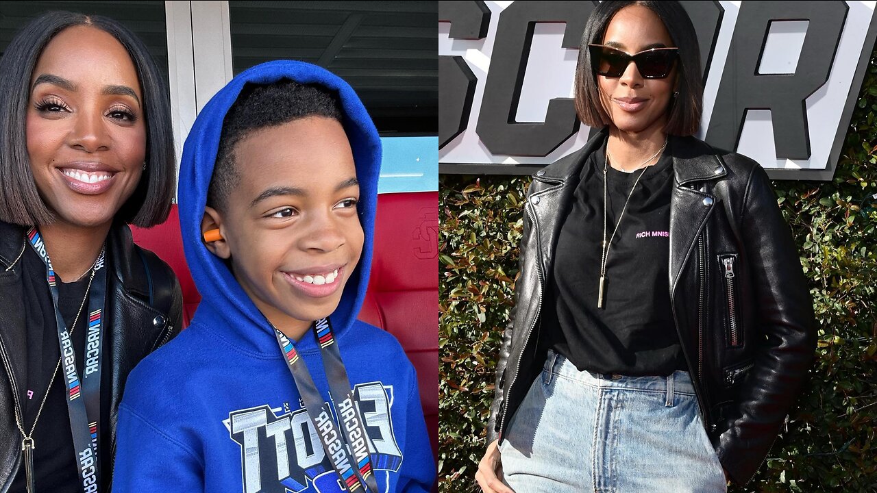 Kelly Rowland Takes Her Kids to NASCAR for the First Time!