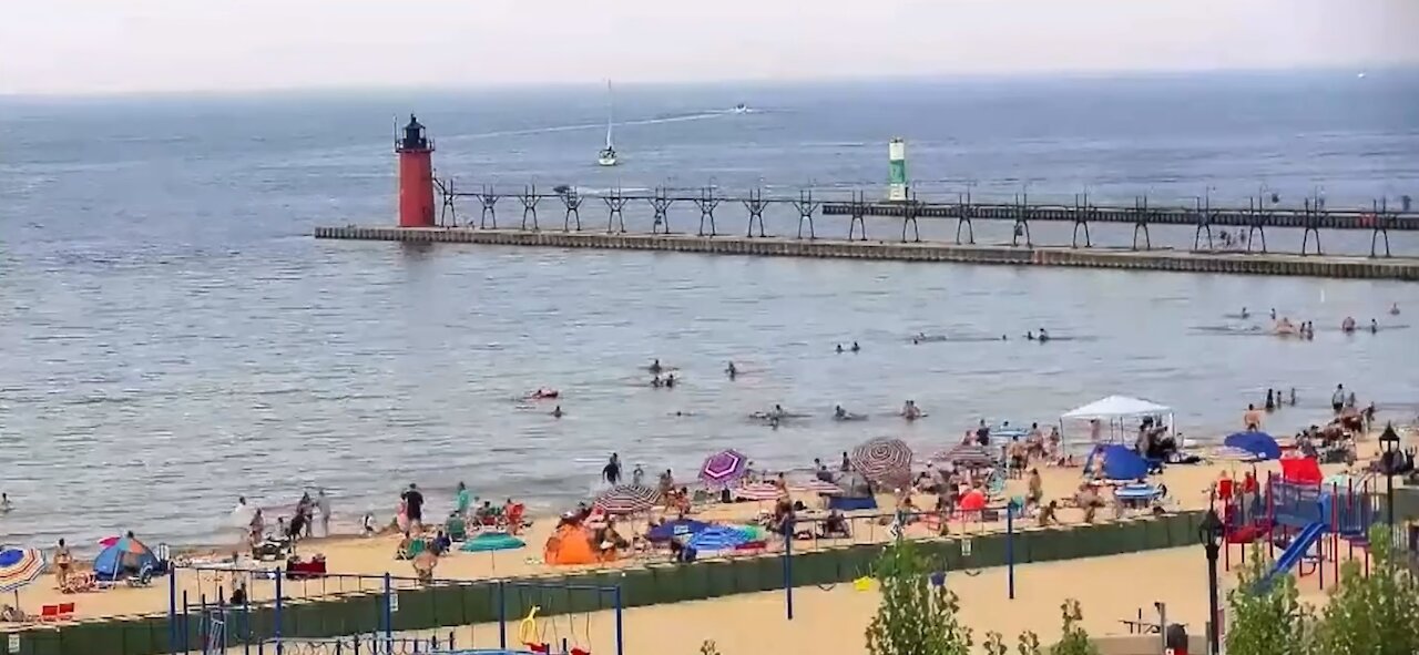 Video of South Haven Pier shooting