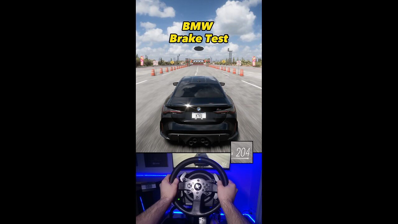 Super cars breaking test