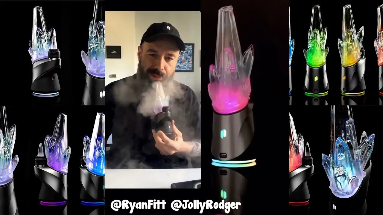 Puffing Puffco Peak Pro Atomizer Testing By CEO Roger V On Ryan Fitt Custom Glass