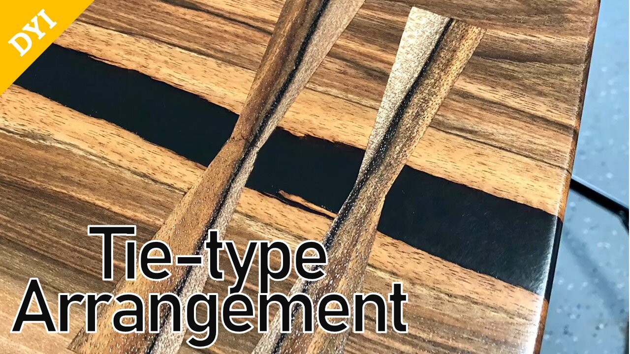 Tie-type arrangement woodworking