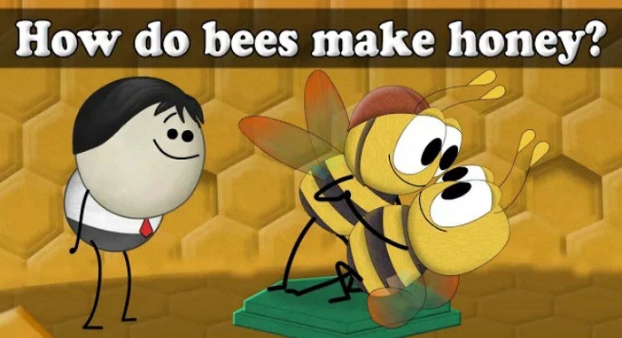 How do bees,🐝🐝🐝 make honey 🍯