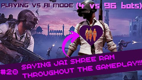 BGMI - SAYING JAI SHREE RAM THROUGHOUT THE GAMEPLAY | VS AI MODE I GAMEPLAY | @lone_wolf_plays