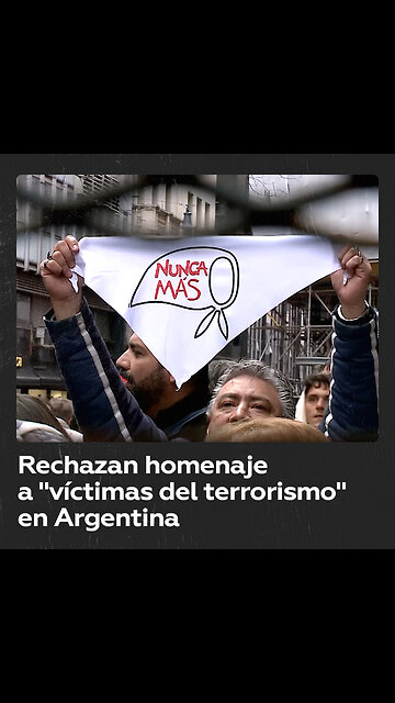 Miles de personas rechazaron un homenaje a las víctimas de la guerrilla en Buenos Aires