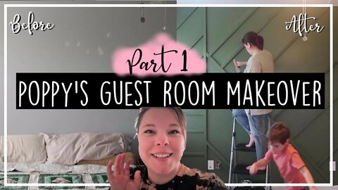 DIY Focal Wall only $15//Boho Guest Room Makeover//Makeover Your Space//HH Visits