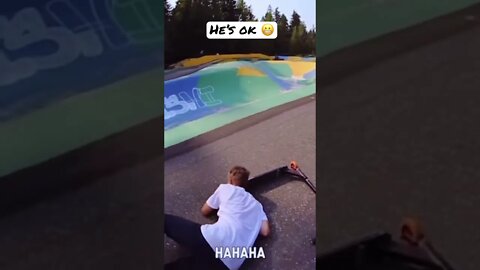 Go big or go home scooter 🛵 #fail #funnyvideo #crash