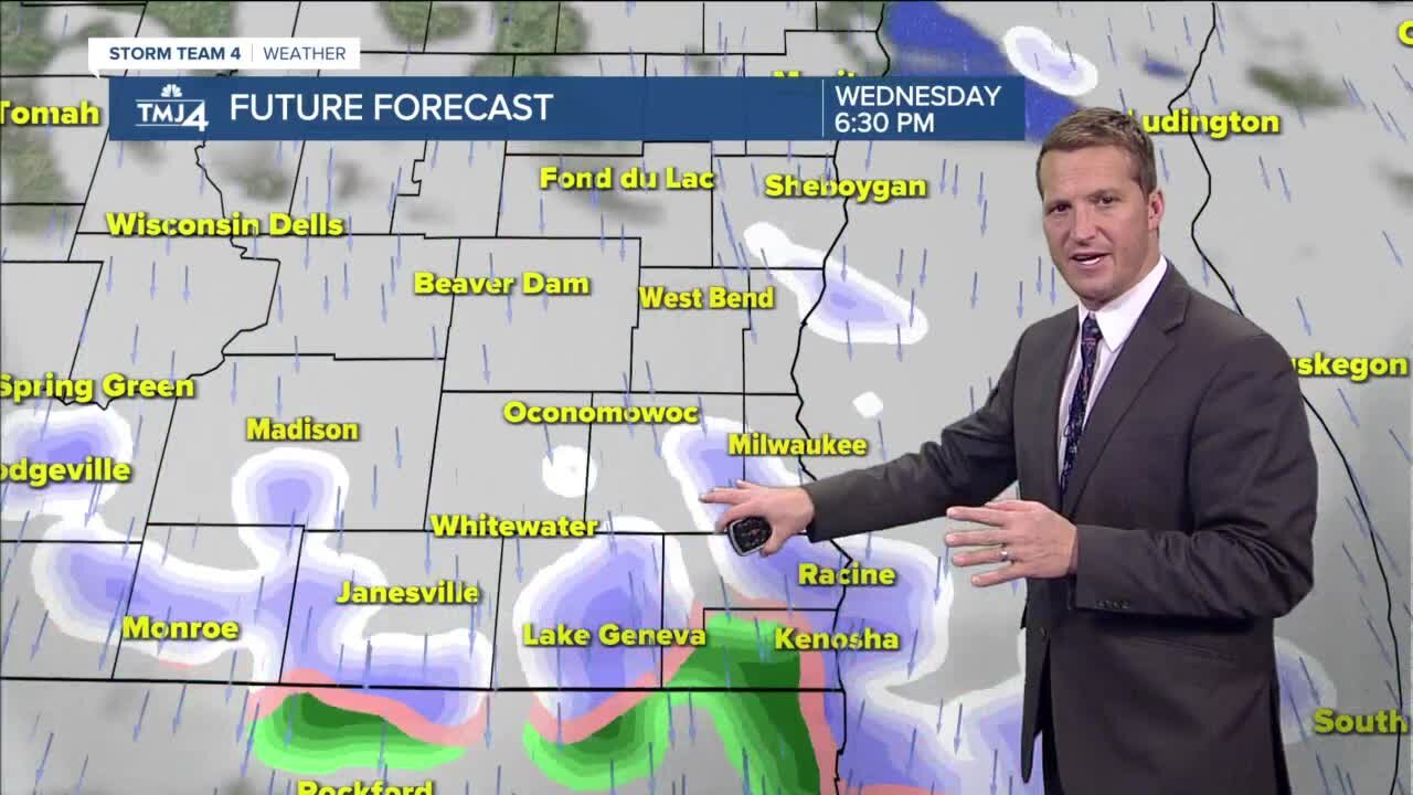 Scattered rain, snow showers still possible Wednesday