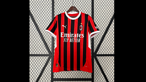 👉🏻⚽️2024/25 AC Milan Home Adult Jersey