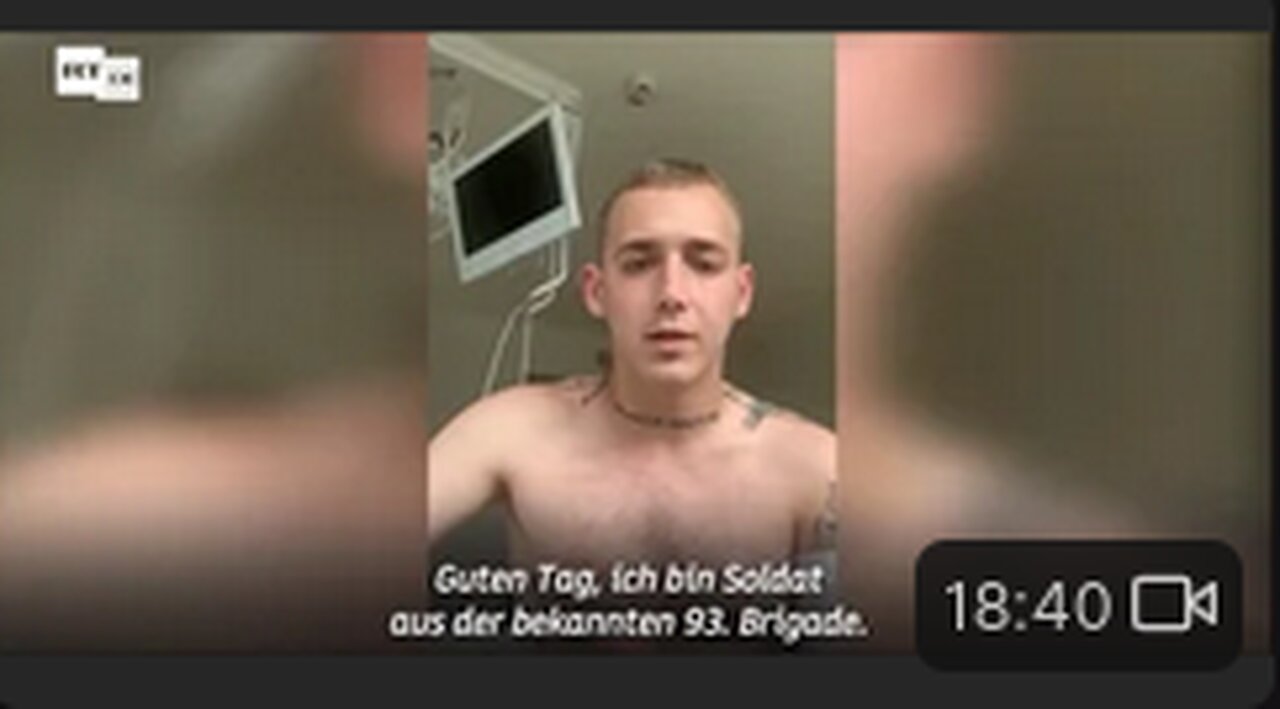 Enttäuschter Nazi-Soldat der Ukraine in der Charité Berlin!