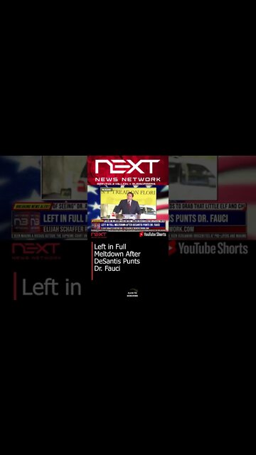 Left in Full Meltdown After DeSantis Punts Dr. Fauci #shorts