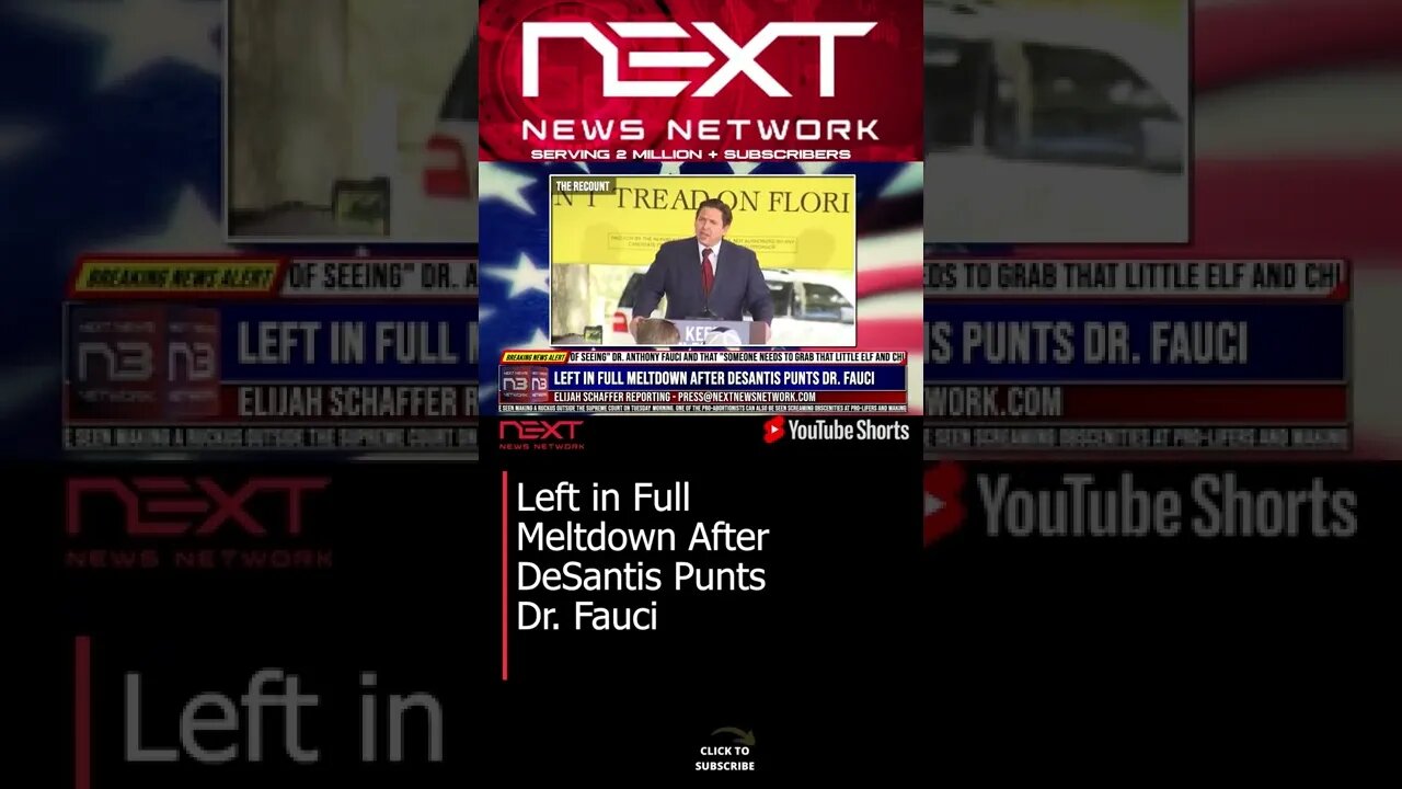 Left in Full Meltdown After DeSantis Punts Dr. Fauci #shorts