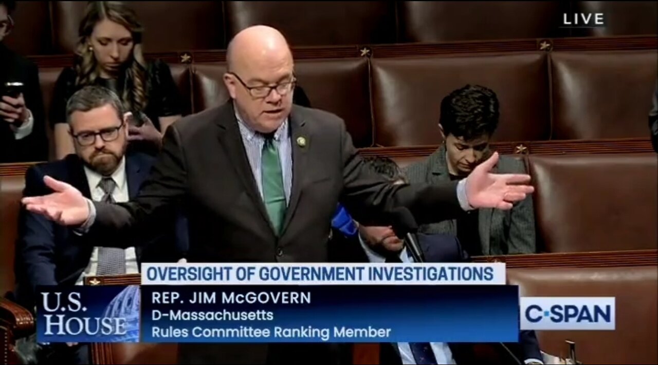 Dem Rep McGovern Has Meltdown Over Looking Into Weaponization of FBI/DOJ