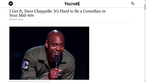 Dave Chappelle Sticks & Stones Rotten Tomatoes Audience Score 99% - SJW Journos BTFO