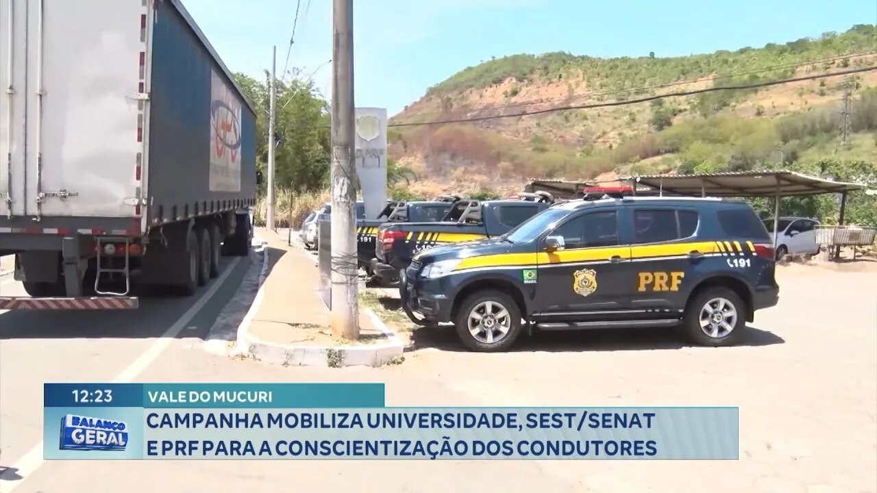 Vale do Mucuri: Campanha Mobiliza Universidade, Sest/Senat e PRF para Conscientização dos Condutores