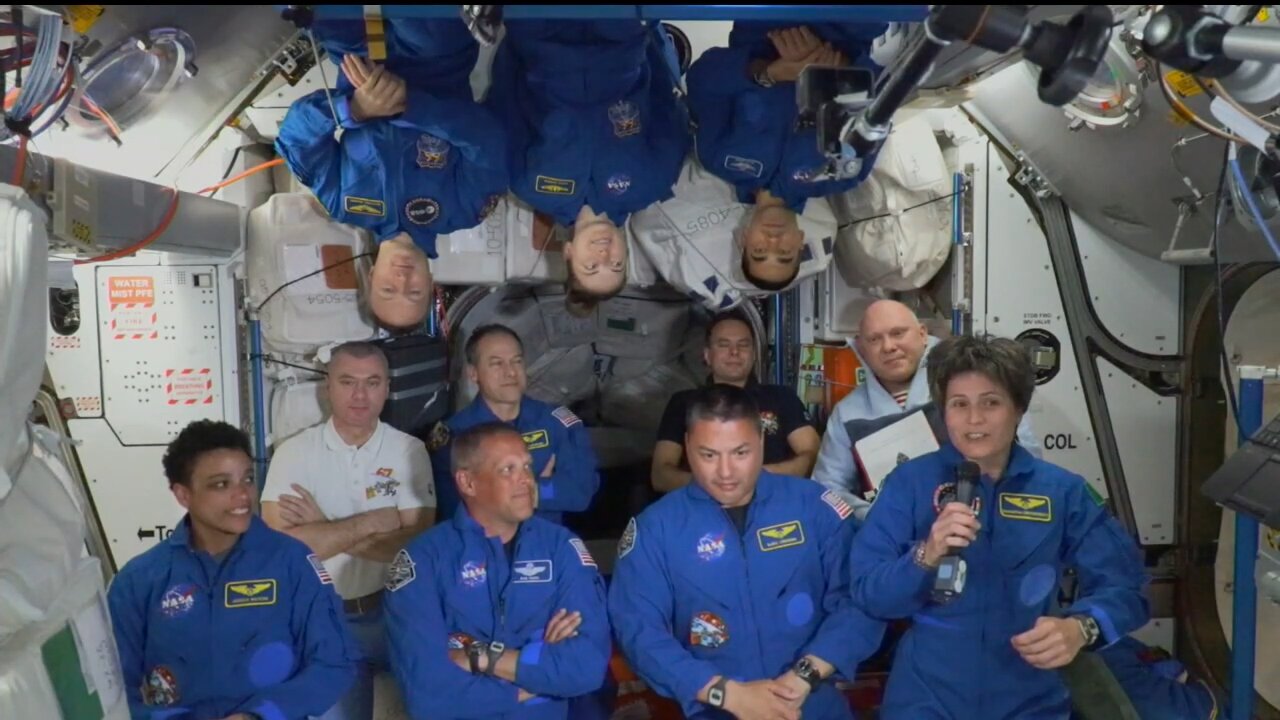 Welcome Ceremony for Crew-4 after arrival on the International Space Station