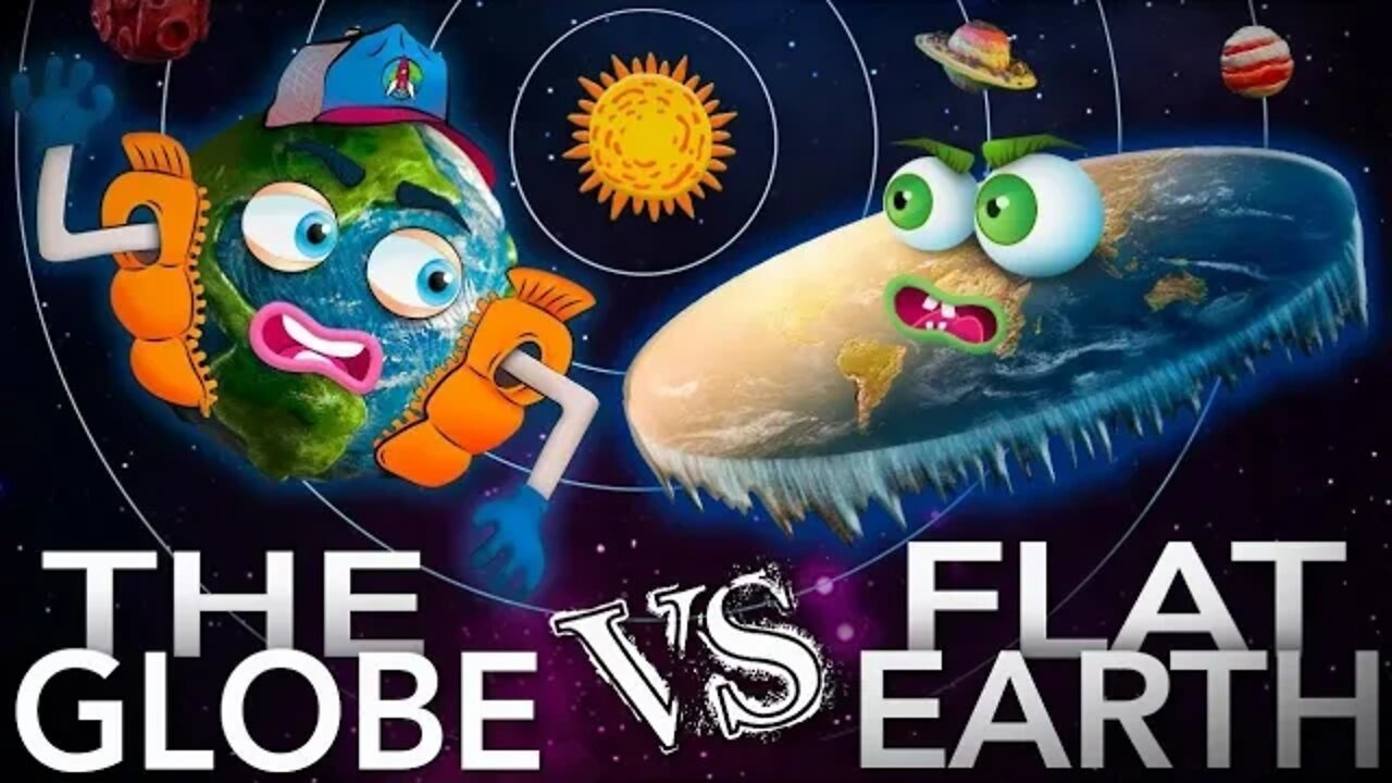 EPIC RAP BATTLES OF HISTORY... I MEAN CONSPIRACY | THE GLOBE vs. FLAT EARTH (ERBH PARODY)