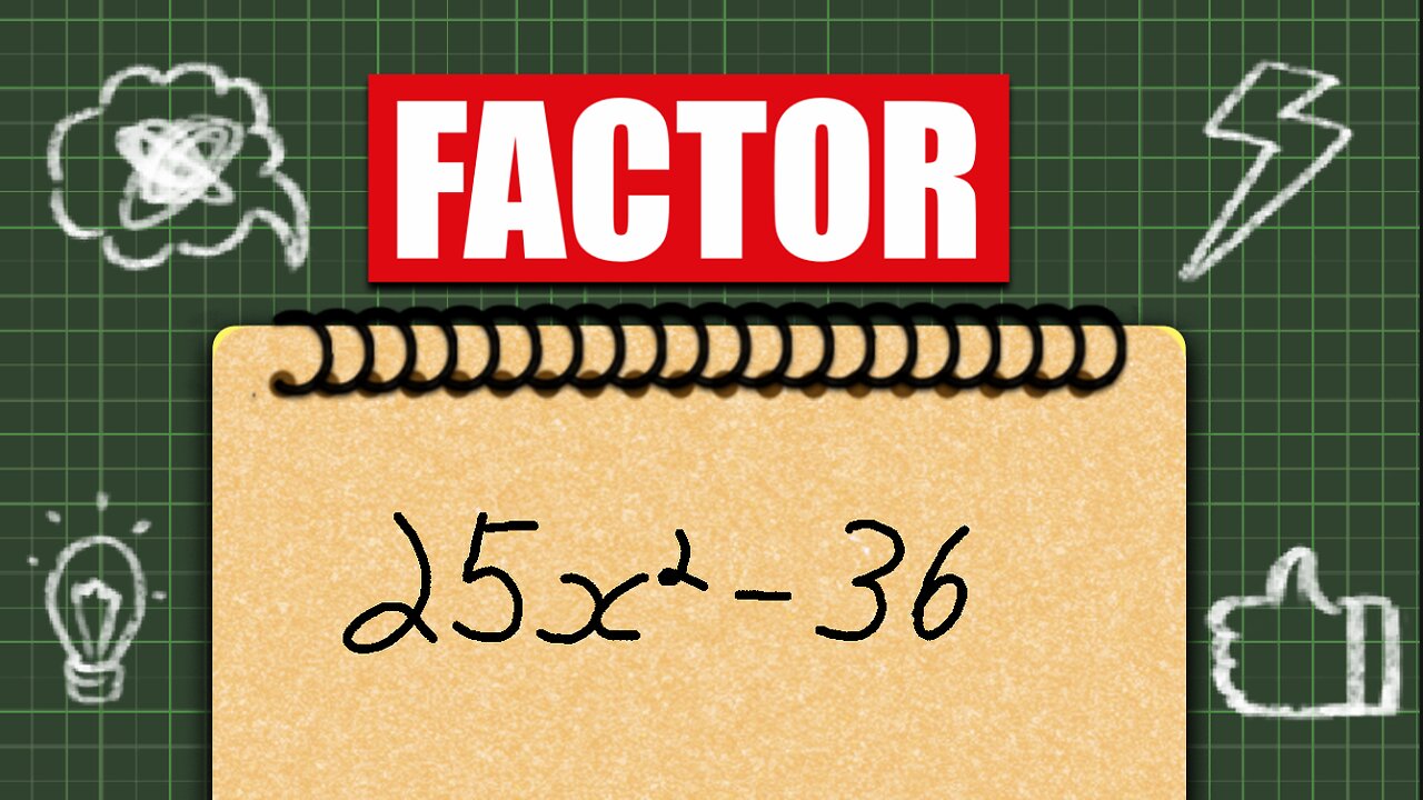 Factoring the difference of squares