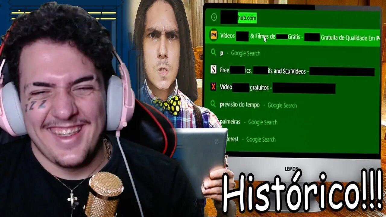 vendo o HISTÓRICO DE PESQUISA dos meus INSCRITOS... FIQUEI ASSUSTADO!!! | YURILOUCO | REACT