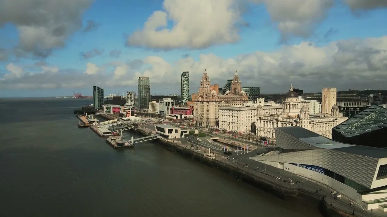 Liverpool Waterfront Neighborhood in Liverpool, England