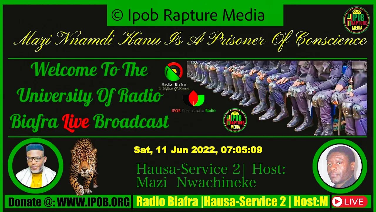 Welcome To The University Of Radio Biafra |Hausa-Service 2 | Host: Mazi Nwachineke | JUN 11, 2022