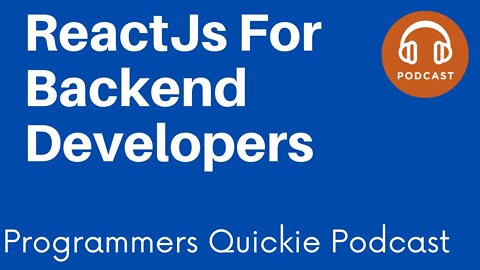 ReactJs For Backend Programmers