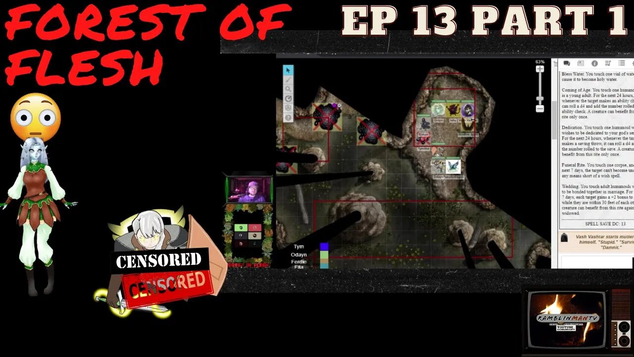 Forest of Flesh Episode 13 (Part 1) | Rest & Conversation | DnD5e