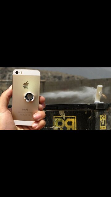 iPhone 5s vs 50 cal Slowmo #Shorts