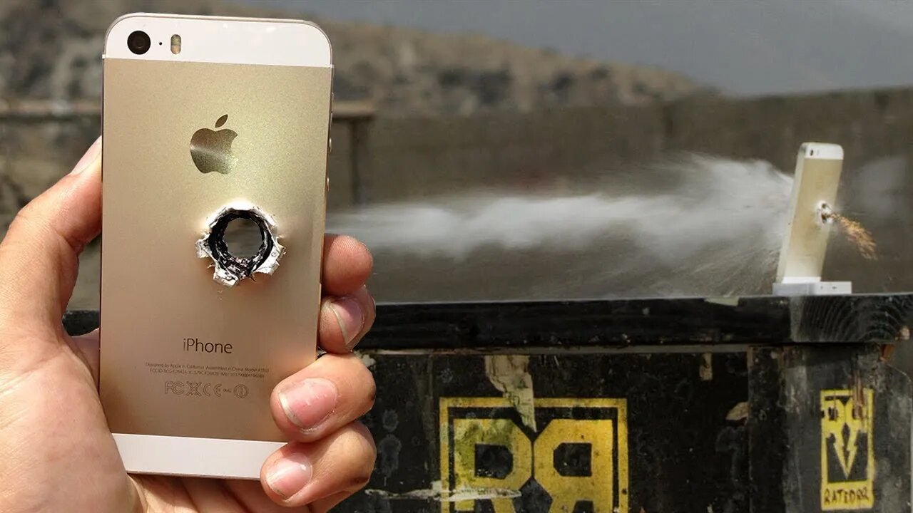 iPhone 5s vs 50 cal Slowmo #Shorts