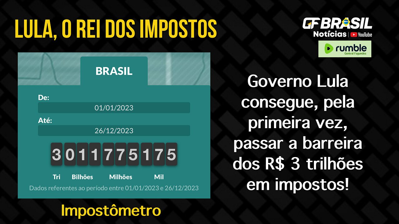 Recorde do governo Lula: Brasil ultrapassou a barreira dos R$ 3 trilhões em arrecadação de impostos!