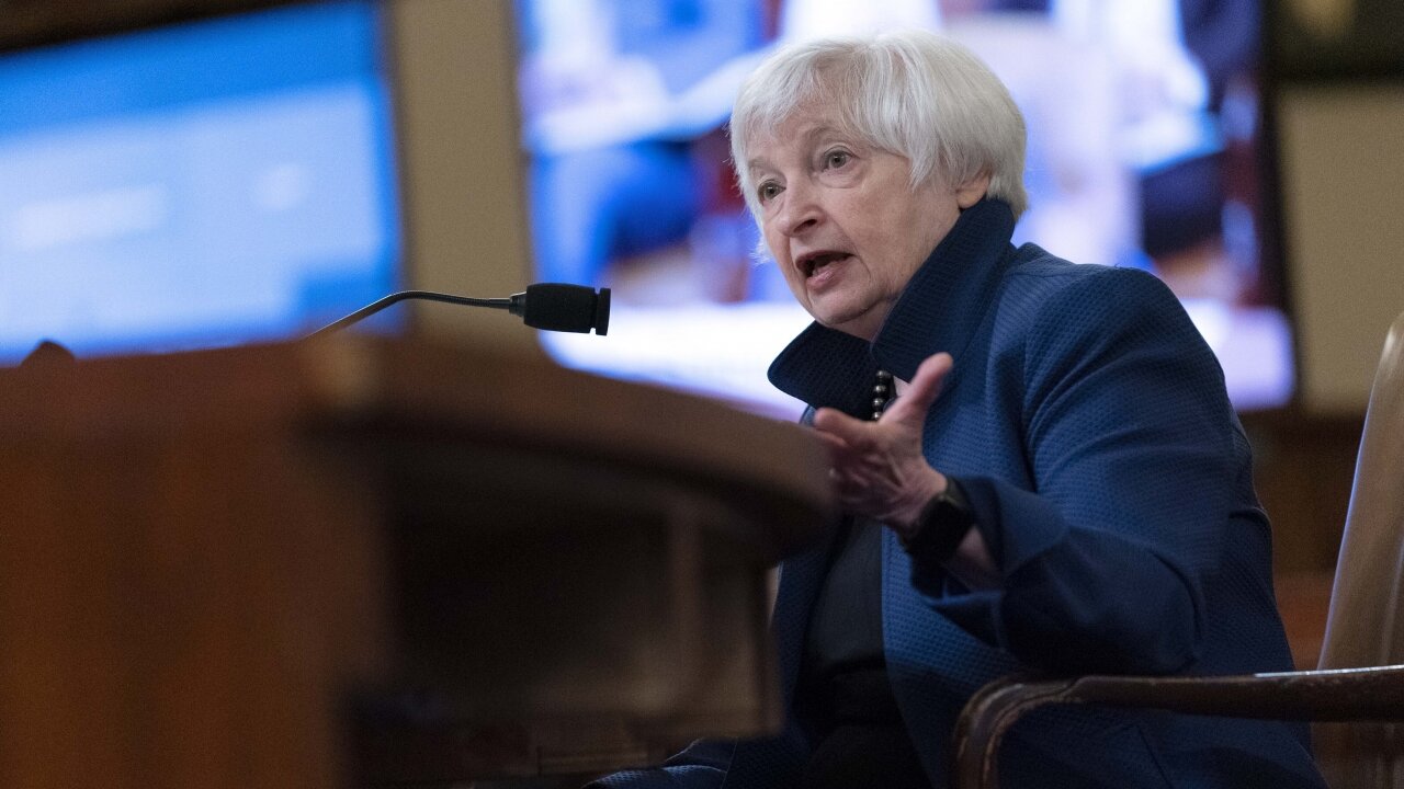 Sec. Yellen Downplays U.S. Recession Risk As Economic Reports Loom