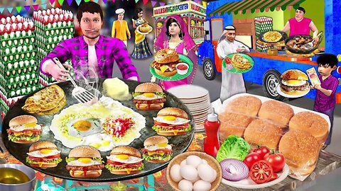 Most Ghamandi Omelette Burger Wala Street Food Seller Hindi Kahaniya Hindi Stories New Moral Stories