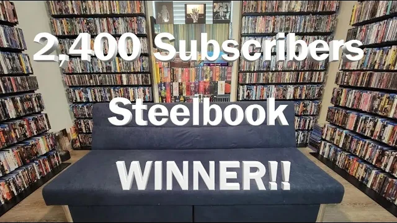 2,400 Subscribers Steelbook Winner!!