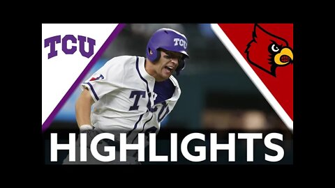 Louisiana vs TCU (Exciting Game!) | Regionals | 2022 College Baseball Highlights