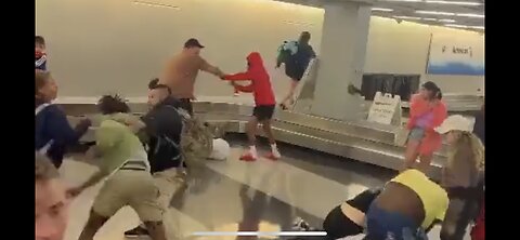 Impromptu Death Rugby Match at Chicago O’Hare Airport