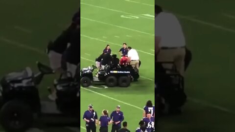 Ravens Mascot Get Carted Off At Halftime #nfl #ravens #shorts